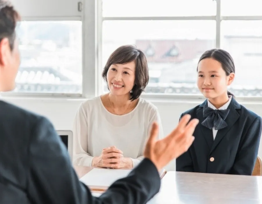 親子で面談